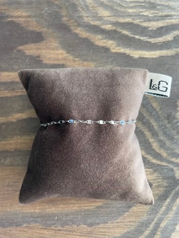 Armbånd sølv rhodineret GLIMT , fra L&G