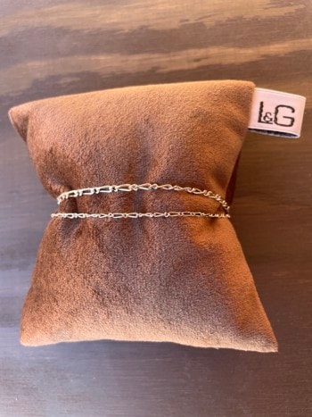 Armbånd TWO IN ONE sølv rhodineret, fra L&G