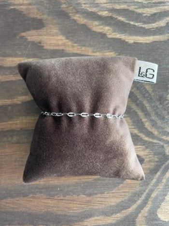 Armbånd sølv rhodineret Flash, fra L&G