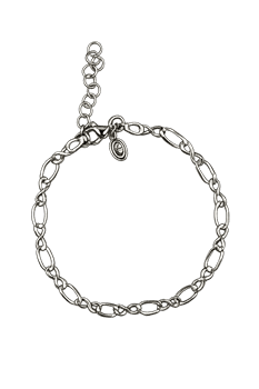 Armbånd sølv rhodineret evig, fra L&G