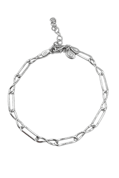 Armbånd sølv rhodineret evig, fra L&G