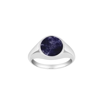 SON Rhod. sølvring med sodalite, fra Son of Noa