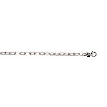 Armbånd sølv rhodineret lang anker 19 cm, fra L&G