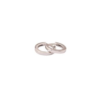 Creol knæk 8 karat hvidguld 12x2mm, fra L&G
