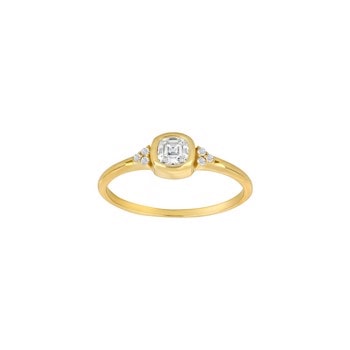 8kt. guldring m/cz, fra Siersbøl
