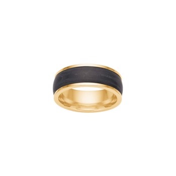 SON stål ring IP gold med carbon eye str. 56-70, fra Son of Noa