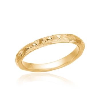 Feminin ring i guldbelagt sølv, fra Blicher Fuglsang
