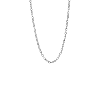 Sølv collier flad anker 38cm, fra aagaard