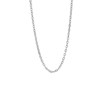Sølv collier anker flad 45cm, fra aagaard