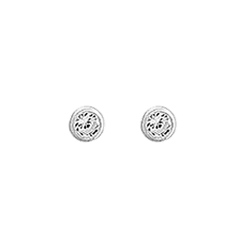Sølv ørestik m/sy.zirconia 3mm, fra aagaard