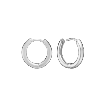 Sølv creol  16mm, tråd 2,7mm m/klaplås, fra aagaard
