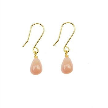 14K Earrings w.Pink Opal 14karat , fra San - Links of Joy