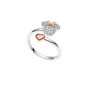 Sølv ring med Minnie Mouse fra Disney