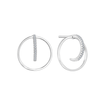 Sølv creoler, fra Støvring Design