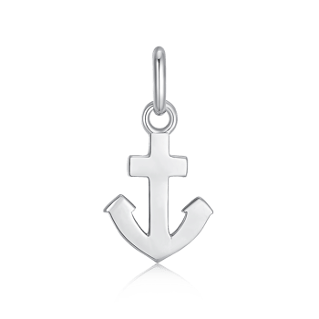 Sølv Vedhæng - Rhodineret Glat Anker, Støvring Design