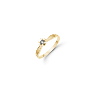 Eternity 14kt d.ring 1x0,05ct wsi, fra aagaard