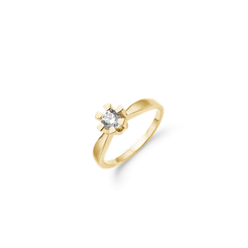 Eternity 14kt d.ring 1x0,40ct wsi, fra aagaard