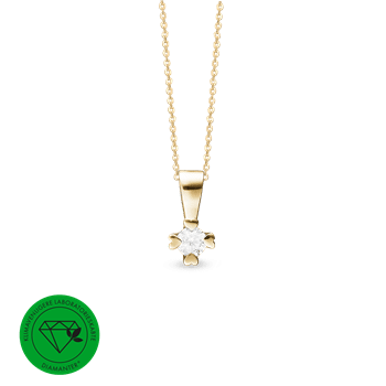 Mary vedh. 14k lg diamant 0,25ct, fra aagaard