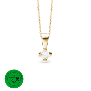 Mary vedh. 14k lg diamant 0,75ct, fra aagaard