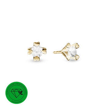 Mary ørestik 14k lg diamant 2x1,00ct , fra aagaard