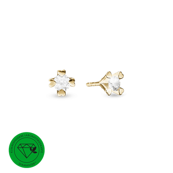 Mary ørestik 14k lg diamant 2x0,40ct , fra aagaard