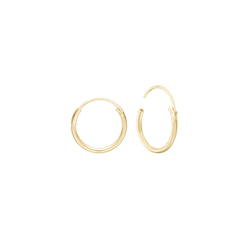 14 kt creol 12,5 mm tråd 1,2mm m/vippelås, fra By Aagaard