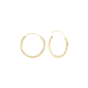 14 kt creol 17,5mm, tråd 1,2mm m/vippelås, fra By Aagaard