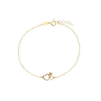 armbånd med 3 hjerter , fra Aagaard