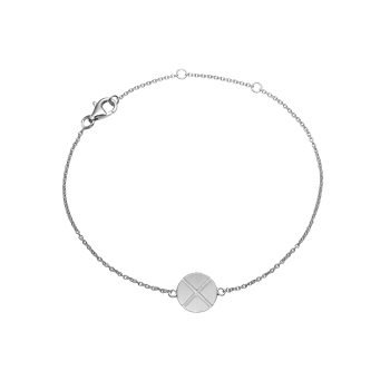Armbånd, kryds, sølv, fra aagaard