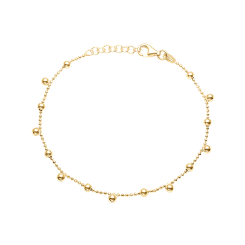Armbånd, kugler,17+3 cm forg, fra aagaard