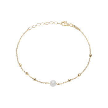 Ferskvands perle armbånd, 20cm, forg søl, fra aagaard