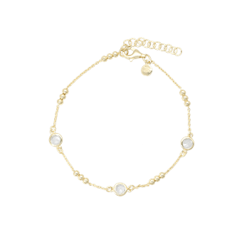 Armbånd kugler og cz, fra aagaard
