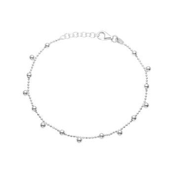 Armbånd, kugler, 17+3 c,sølv, fra aagaard