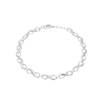 Armbånd evighedstegn, 19 cm sølv, fra aagaard