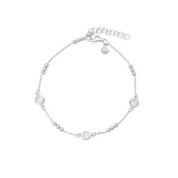 Armbånd kugler og cz, fra aagaard