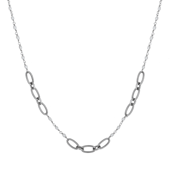 Sølv collier rhodineret, fra Støvring Design