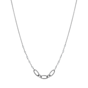 Sølv collier rhodineret, fra Støvring Design