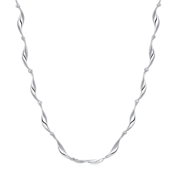 Sølv collier rhodineret, fra Støvring Design