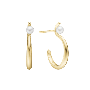 Ørering, perlebue, 20,5x15x2,5mm, fra aagaard
