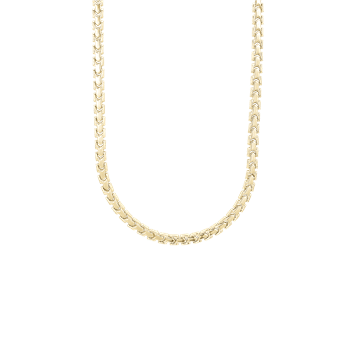 Halskæde, 8kt, lænke 45cm, fra aagaard