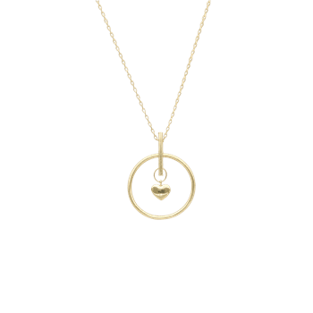 Halskæde heart pendulum, fra aagaard