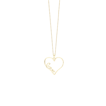 Guld hjerte Halskæde "In Love", fra Aagaard