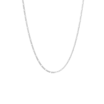 Halskæde, led, sølv, 55 cm, fra aagaard