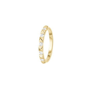 8 kt ring med cz, fra aagaard