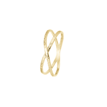 Ring, kryds, forg sølv, fra aagaard