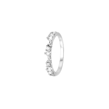 Evig kærlighed, ring, sølv, 11 cz, fra aagaard