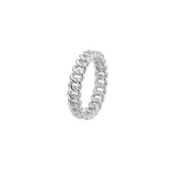 Ring, links, sølv, fra aagaard