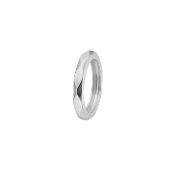 Ring, harlekin, sølv, fra aagaard