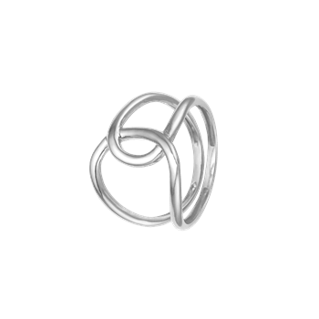 Ring, løkke, sølv, fra aagaard