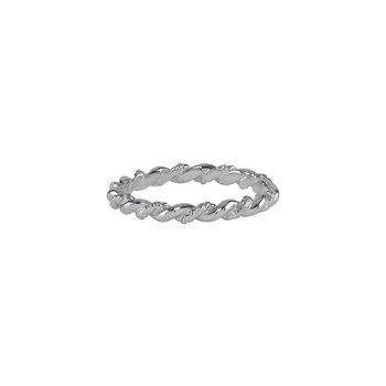 SIERSBØL sølv rhd. ring twisted, fra Siersbøl